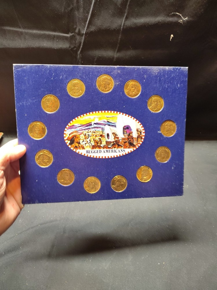 Franklin Mint 1970 Rugged Americans Coin Set Complete