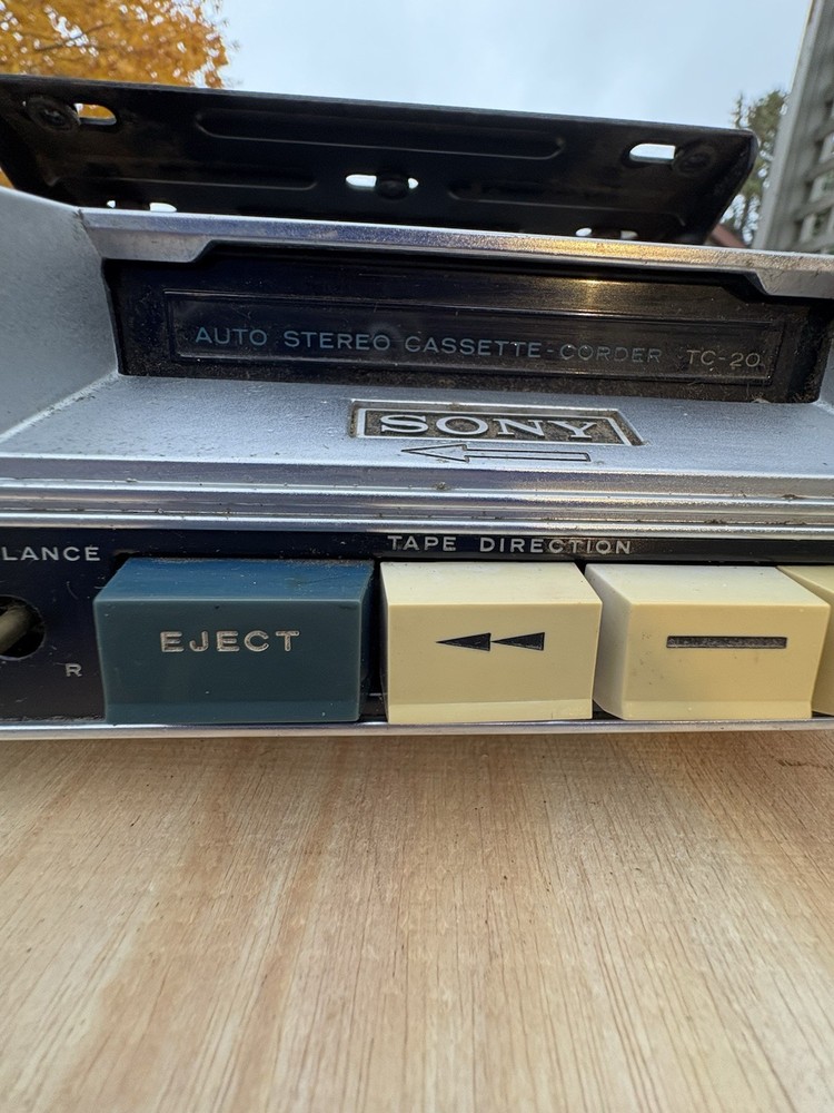 Vintage Sony Insta Load TC-20 Auto Stereo Cassette-Corder Untested