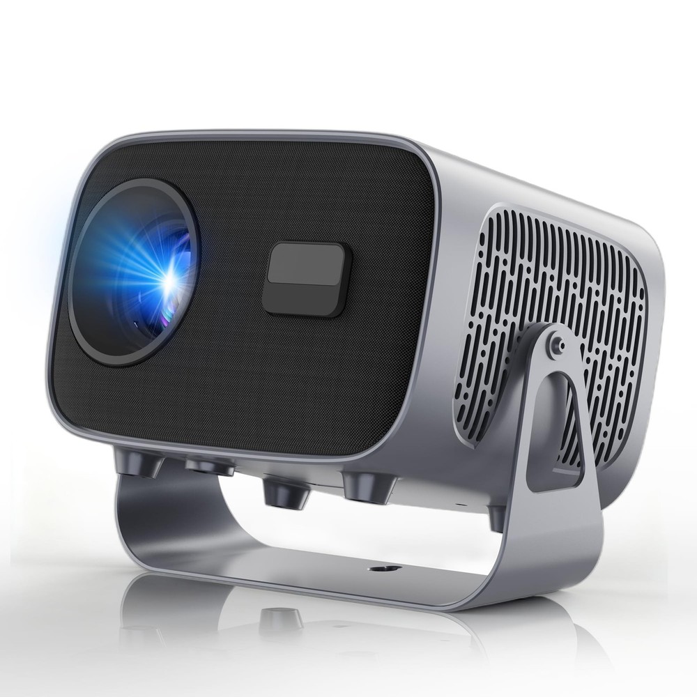 Smart Projector with WiFi and Bluetooth, 400Ansi Protable Mini Projector Supp...