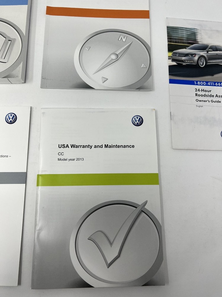 2013 Volkswagen CC Owners Manual OEM Complete Set