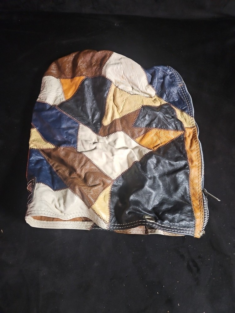 Vintage Bolsas Figueroa Mixed Leather Patchwork Golf Bag With Headcovers