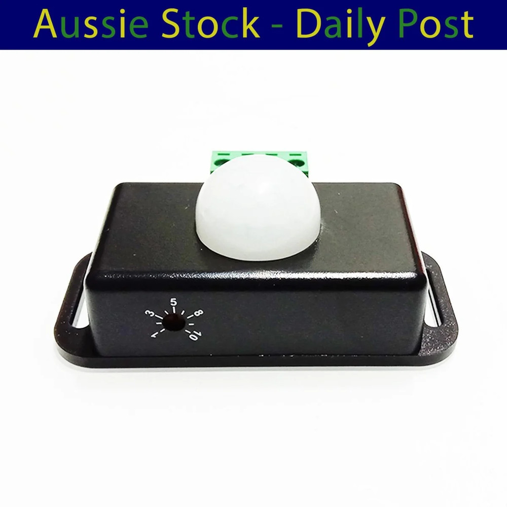 DC 12V 24V 6A Adjustable PIR Motion Sensor Switch Automatic Light Control Switch