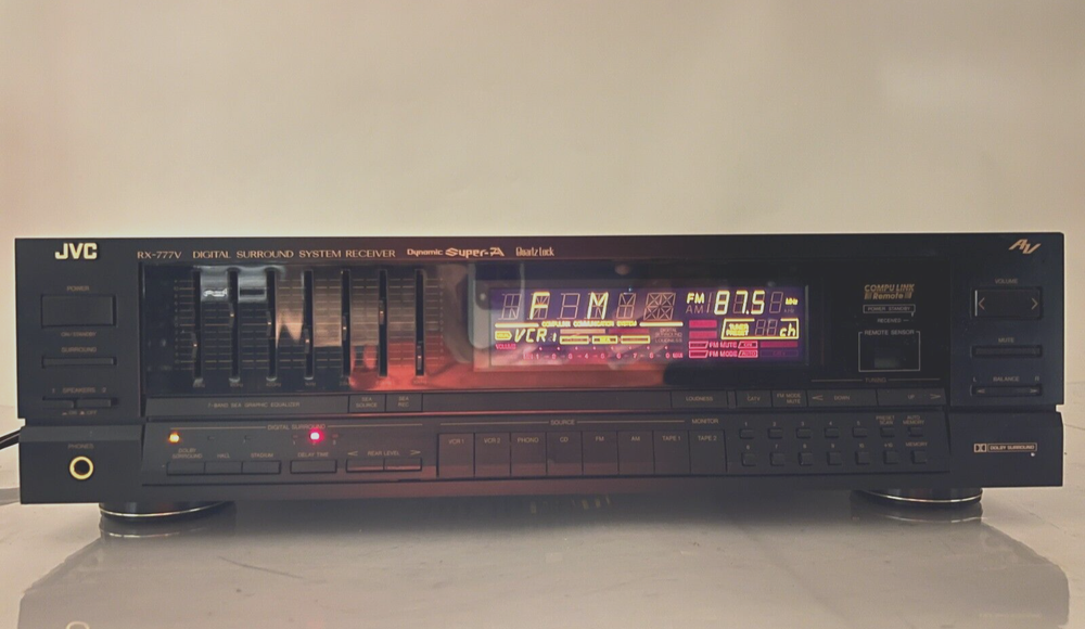 JVC RX-777VSBK AM FM Digital Surround System Receiver
