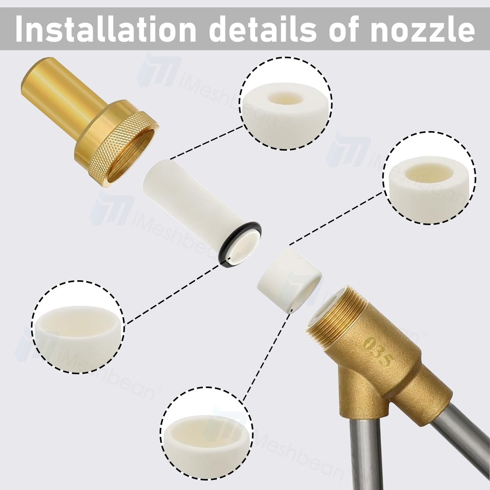 5000 PSI Sandblasting Kit Pressure Washer Sand Blaster Power Blaster Attachment