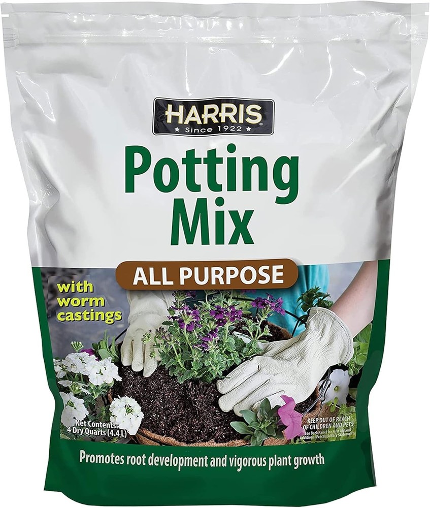 All-Purpose Potting Mix with Coco Coir & Worm Castings - 4 Quart Essential Soil