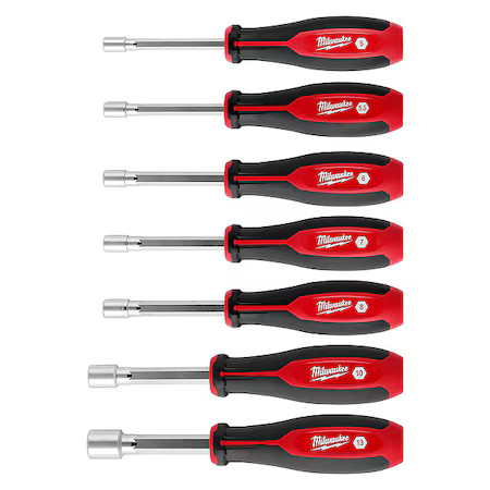 Milwaukee Tool 48-22-2448 Nut Driver Set, Pp Handle, 7 Pcs