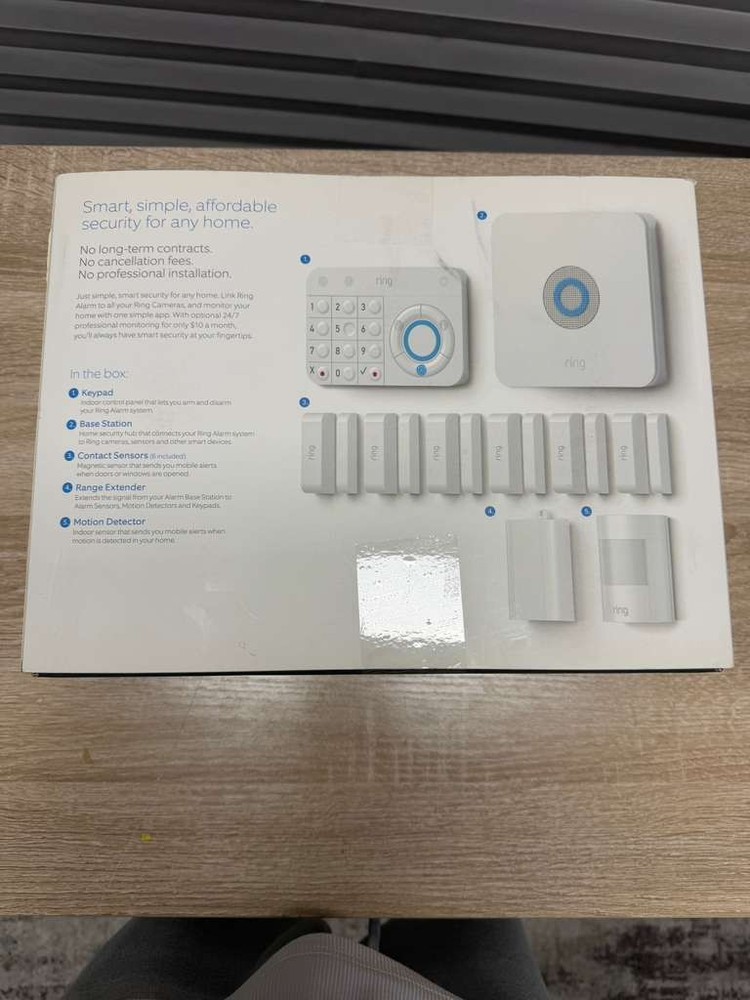 Ring Alarm Wireless Security Kit Home System 10 Piece. OPEN BOX