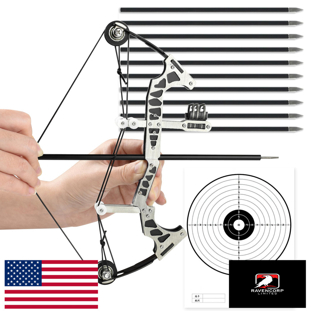Compound Bow Set Stainless Steel Archery Hunting Target Training Competition