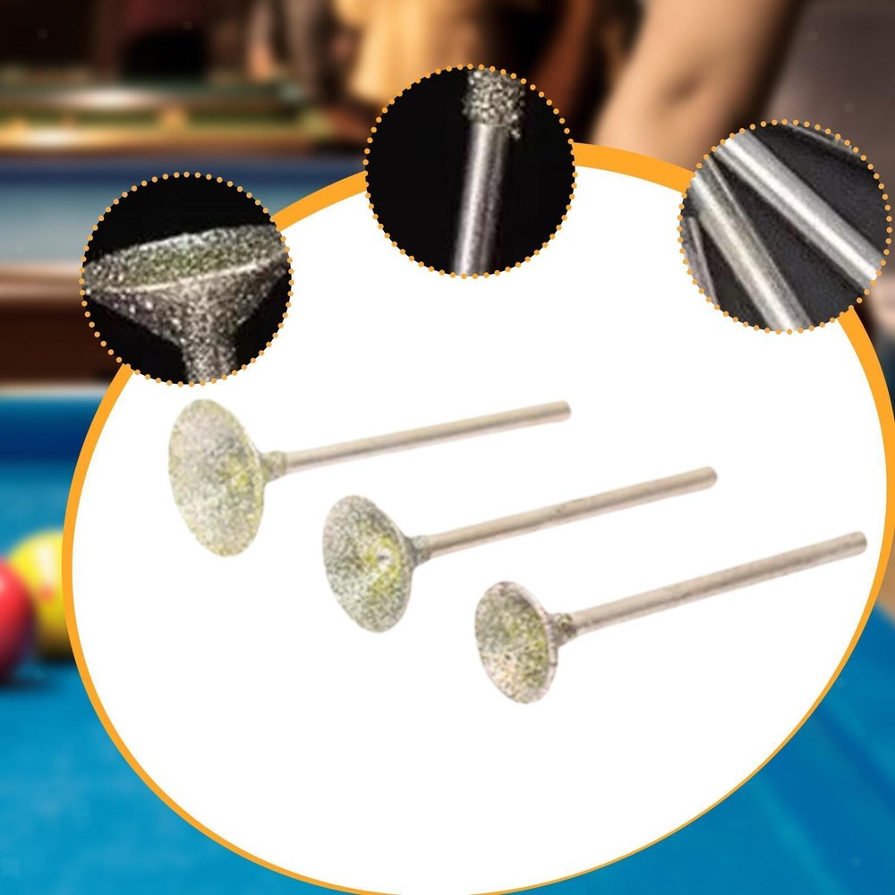 3 Pieces Replacement Tip 1.2cm 1.4cm 1.6cm Grinding Head