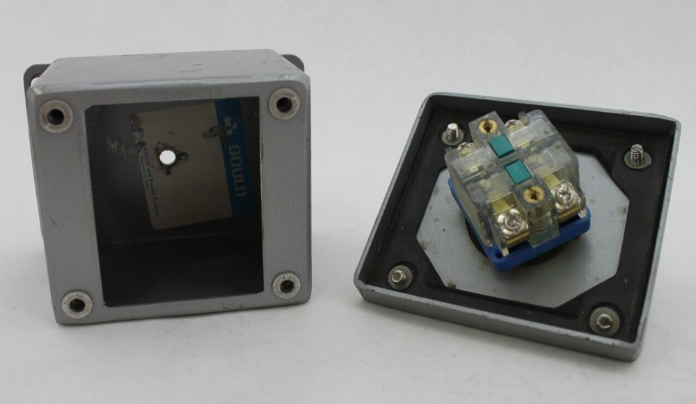 Gould Pushbutton Enclosure with LR28098 Contactors (Hole on Bottom)