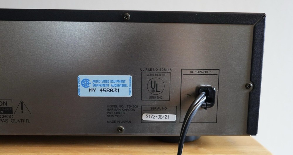 Vintage Harman/Kardon TD4200 Cassette Deck