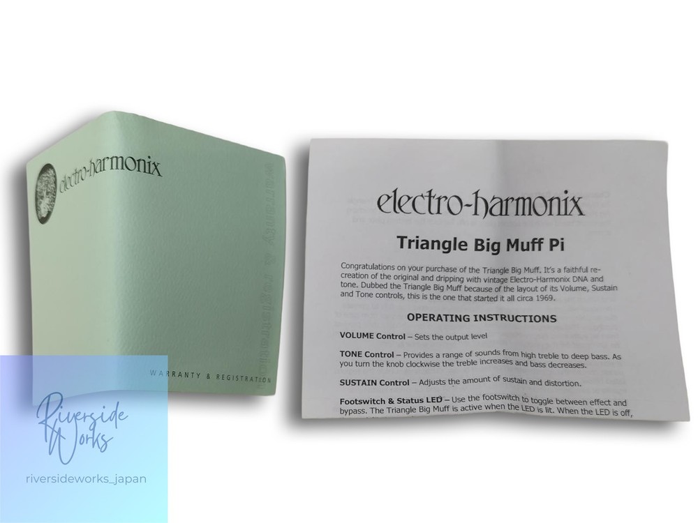 ELECTRO-HARMONIX Triangle Big Muff Distortion Effect Pedal JP