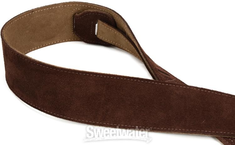Levy's MS26 Suede Guitar Strap - Brown