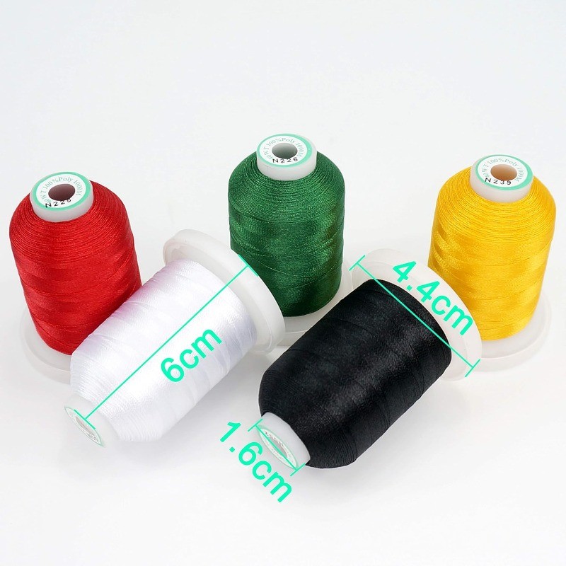 Spools Polyester Embroidery Machine Thread Kit Each Spool - Colors Compatible