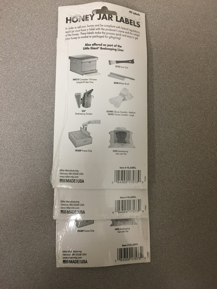 Little Giant Honey Labels