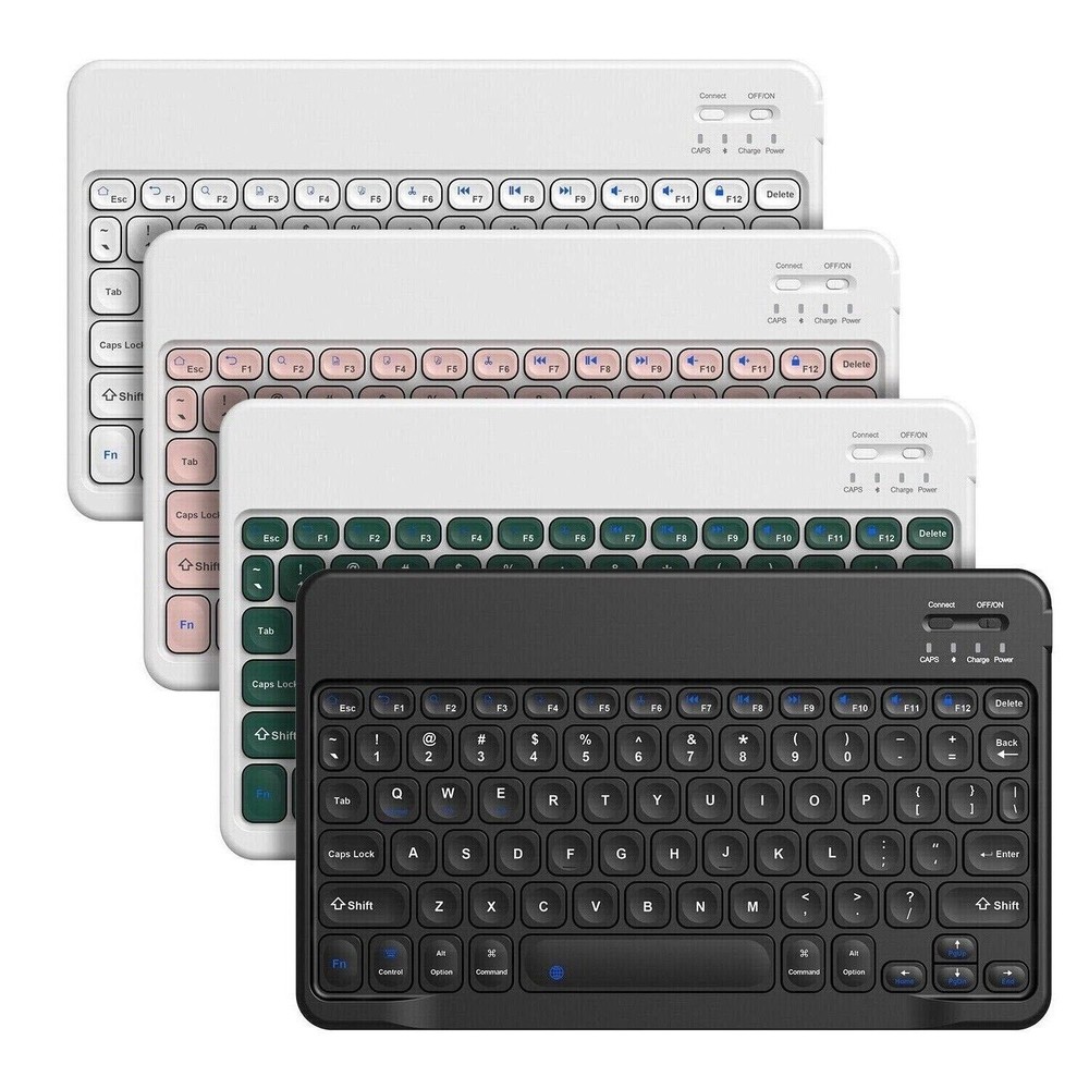 Slim  Bluetooth Keyboard Type-C Fast-Charging Port For Android Windows IOS Mac