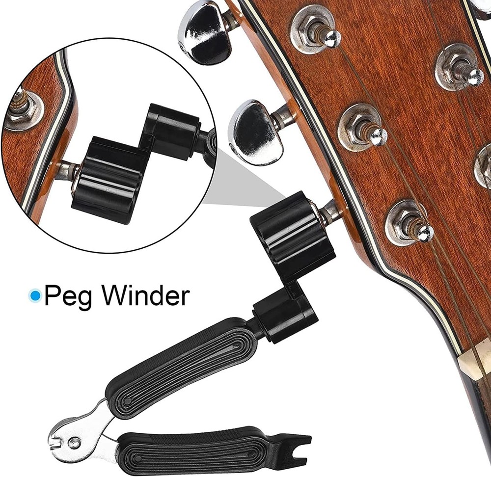 2 Set of 6 Classical Guitar Strings Replacement + 3 in 1 Guitar Restringing Tool