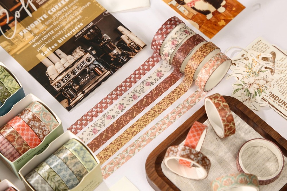 Basic Patterns Washi Tape Set 60 Rolls Geometric Elegance Decorative Skinny M...