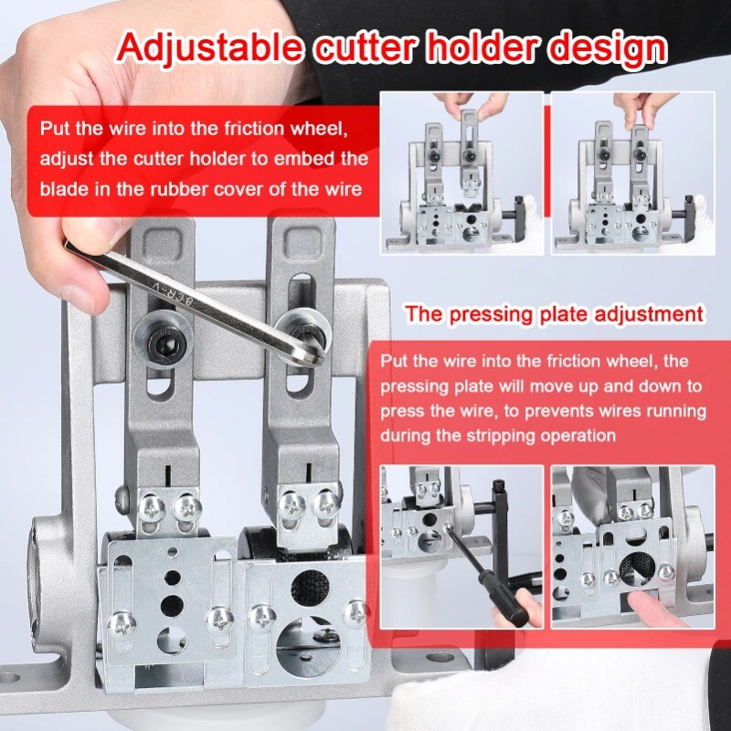 Wire Stripper High-speed Steel Blade Engineering Cable Wire-stripping Machine