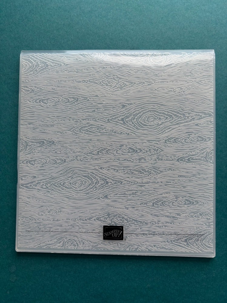 Stampin' Up! Timber 3D Embossing Folder Woodgrain Theme Plastic