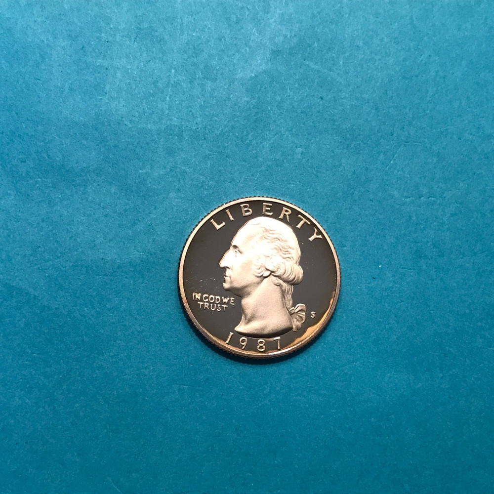 1987 S Washington Proof Quarter  FREE SHIP