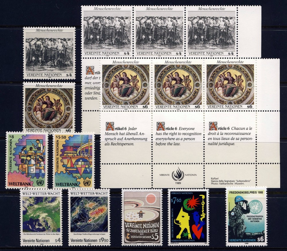UN - Vienna . 1989 Year Set (88-96) . Mint Never Hinged