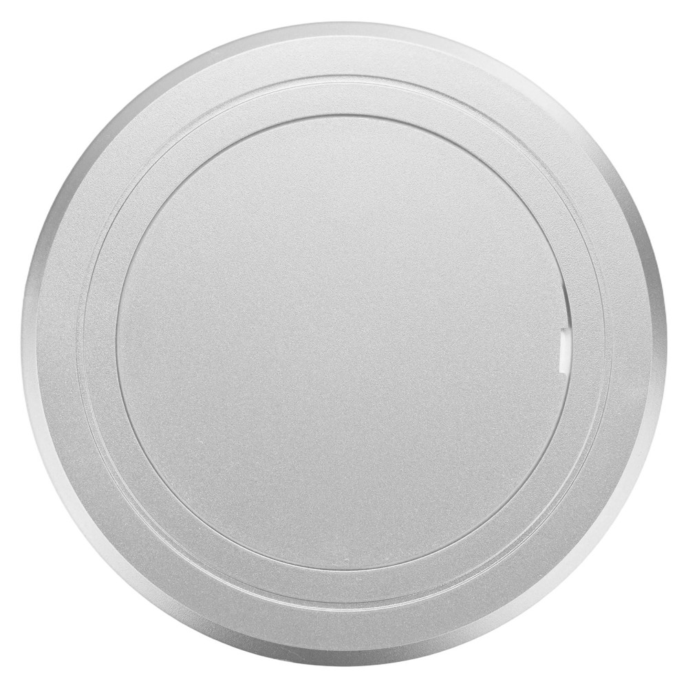 1-Pack Access Panel for Drywall, 4x4 Inch Round Plastic Removable [Silver Tone]