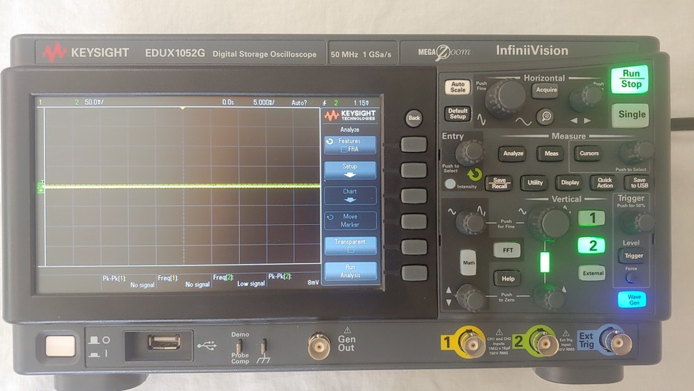 KEYSIGHT EDUX1052G Digital Oscilloscope w/ Built-in Bode Plot, Awesome