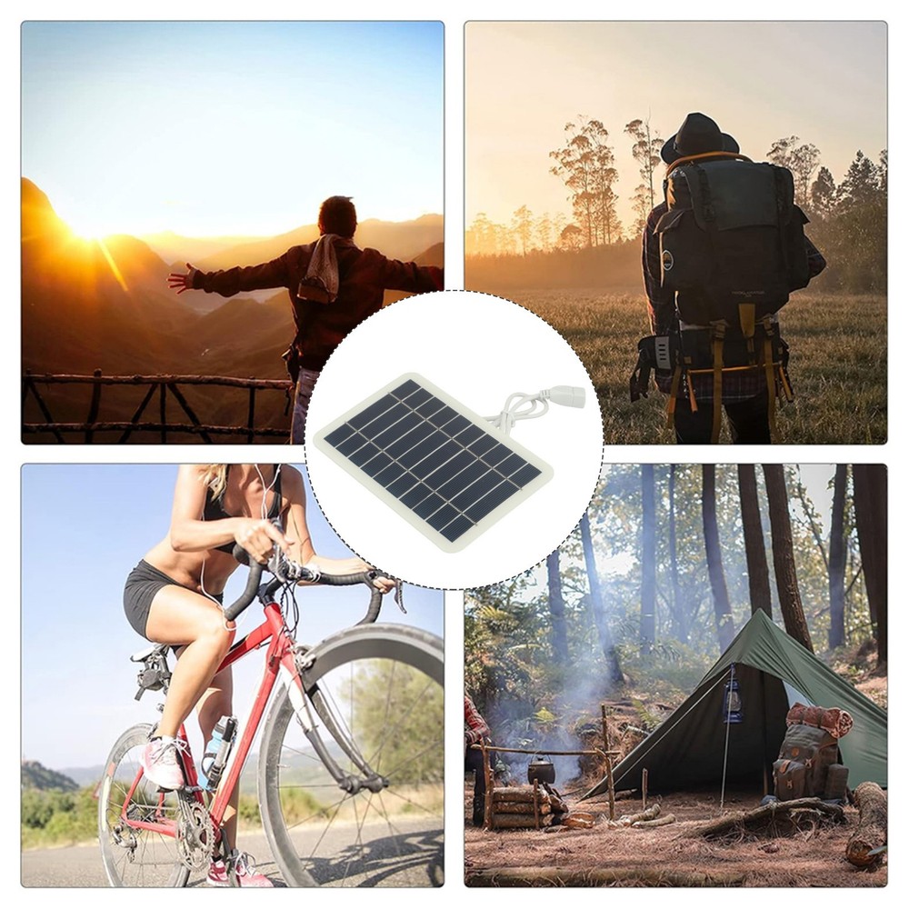 5V Solar Panel Portable Solar Panel IP65 Waterproof Sturdy Epoxy Frame
