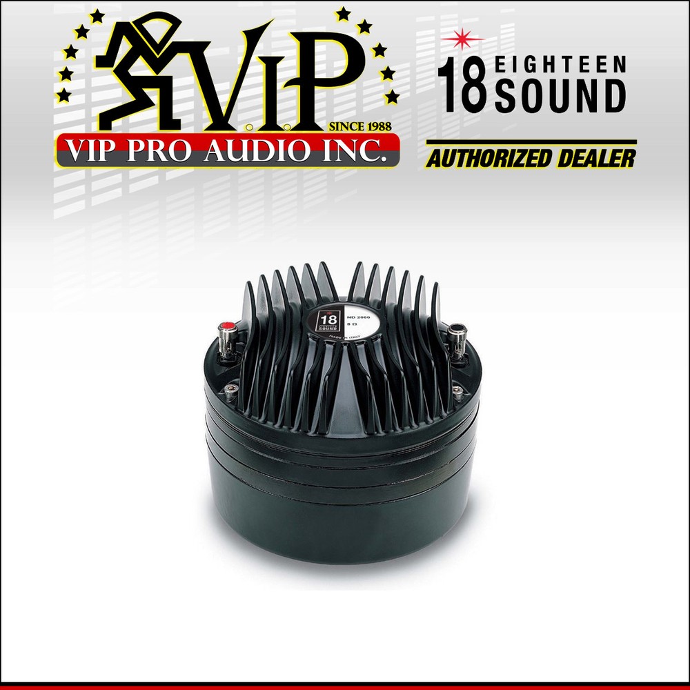18 Sound ND2080 2" Exit Neodymium High Frequency Compression Driver 200W 8-Ohm.