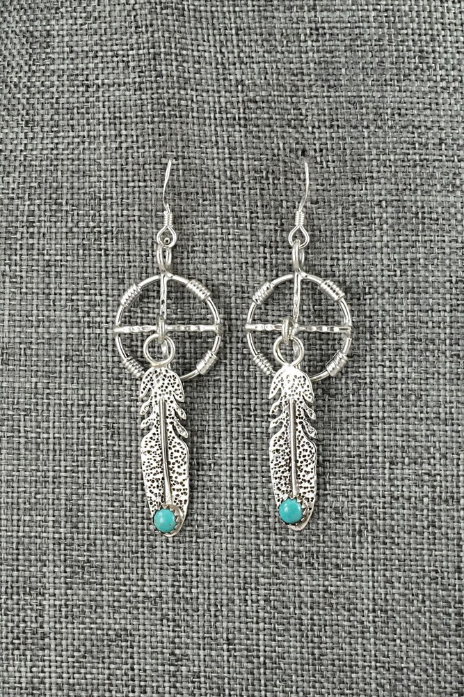 Turquoise & Sterling Silver Earrings - Sharon McCarthy