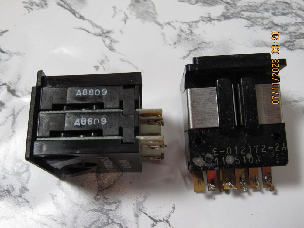 Qty. 2 EECoSwitch Panel Digit Counters Analog Single & Double Digit