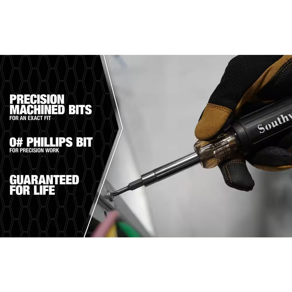 6-In-1 Screwdriver with Precision Bit