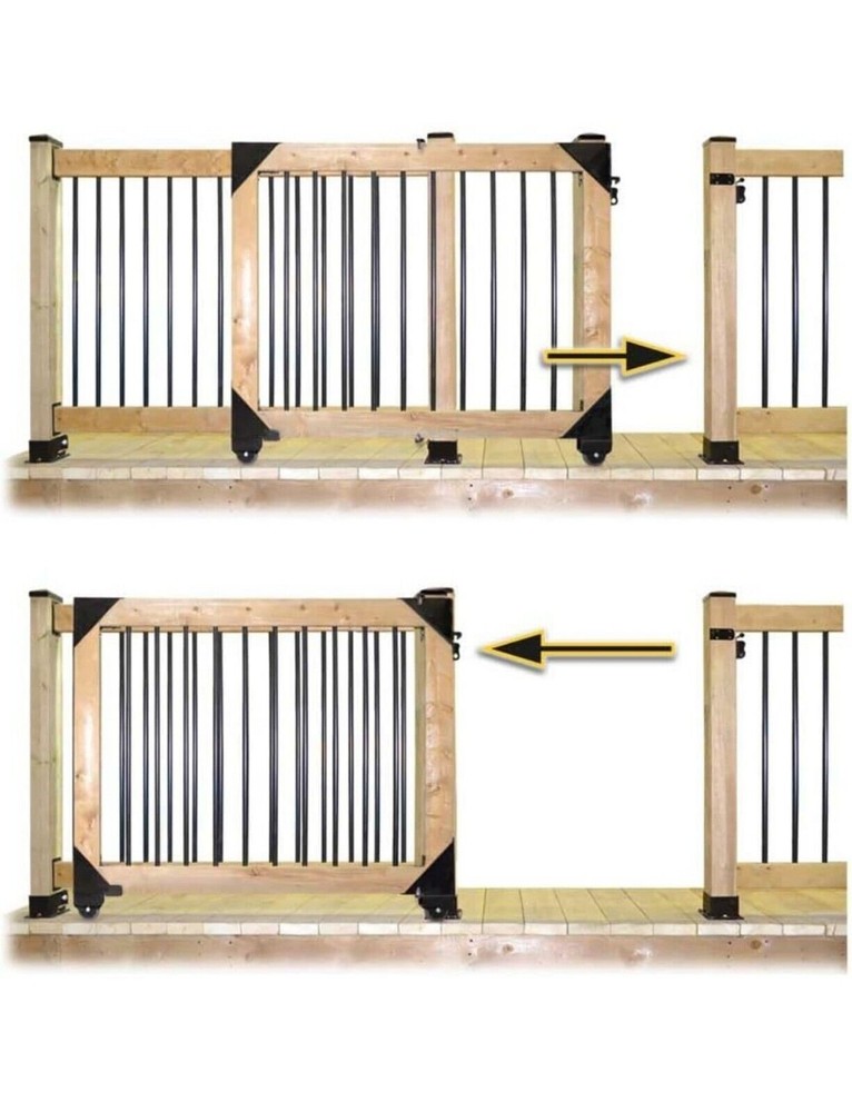 11052 11070 Sliding Gate Kit, Black