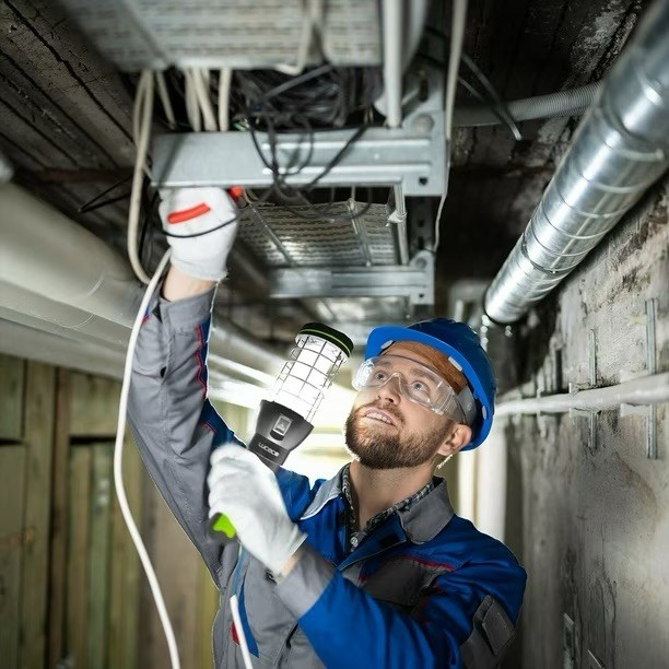 Luceco Rechargeable Olympia Tripod 360° Work Light Twin Pack