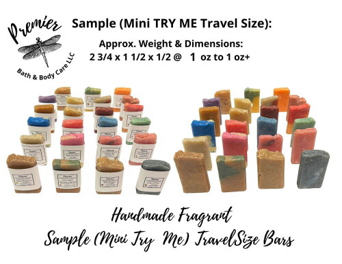 Handmade Soap Bars Soap Samplers Travel Size Soaps 6-Pack Sample Set