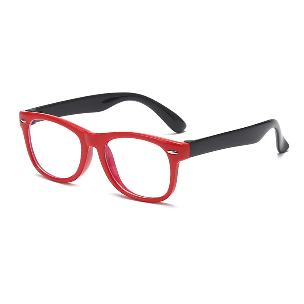 Anti Blue Light Kids Computer Eye Glasses Soft Optical Frame Reflective Blocking