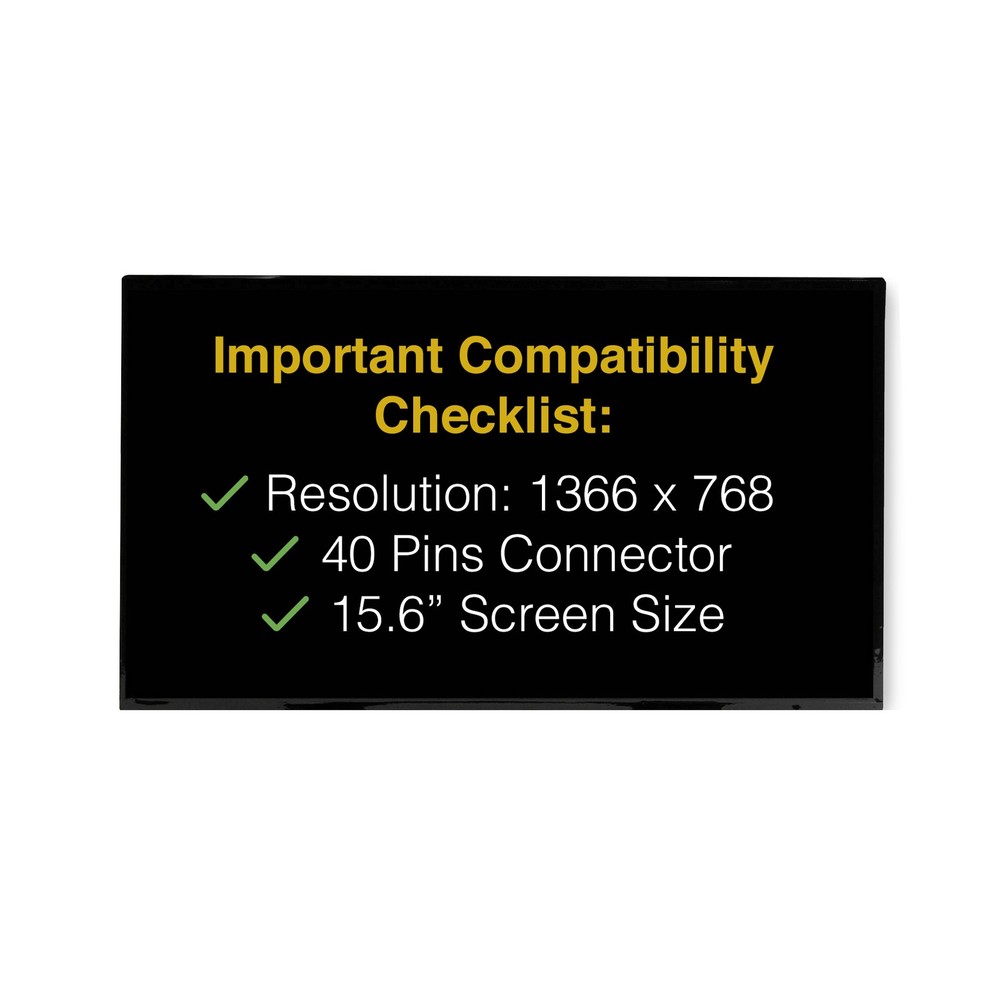 LTN156AT27-H01 40 Pins Screen Replacement LCD LED Display With Tools