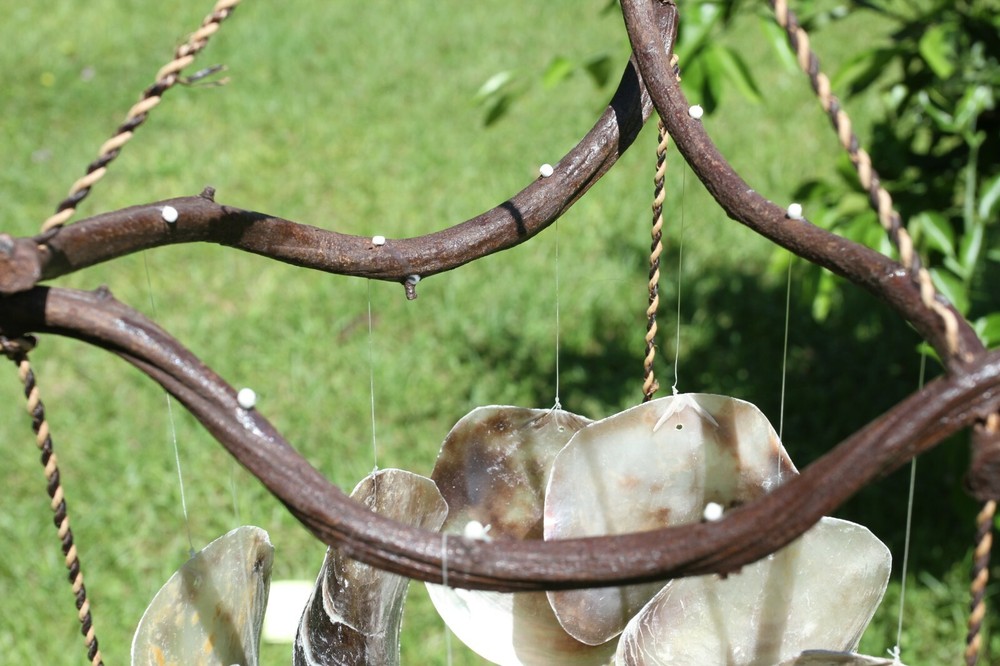WINDCHIME,Large Seashell Windchime,beach decor,seashells,Beach Decor, gift G-37