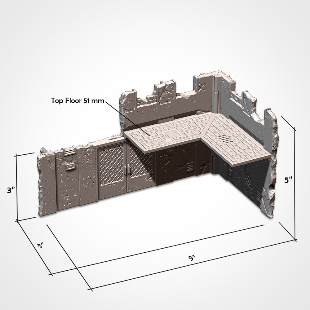 WTC 40K Foldable Terrain - Eastern Bloc | WH40K Wargame Scenery