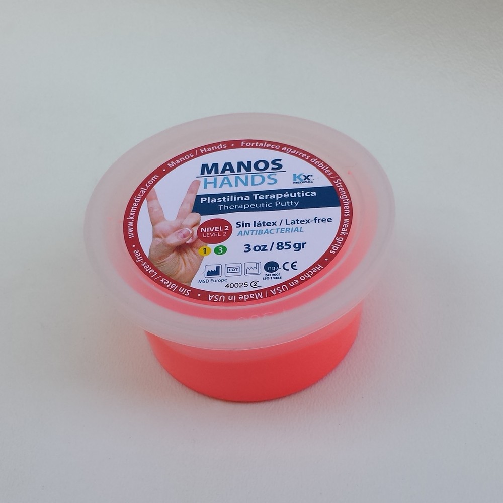 Hands Therapy Putty 3oz Strength Hands Grip , Level 2 Red