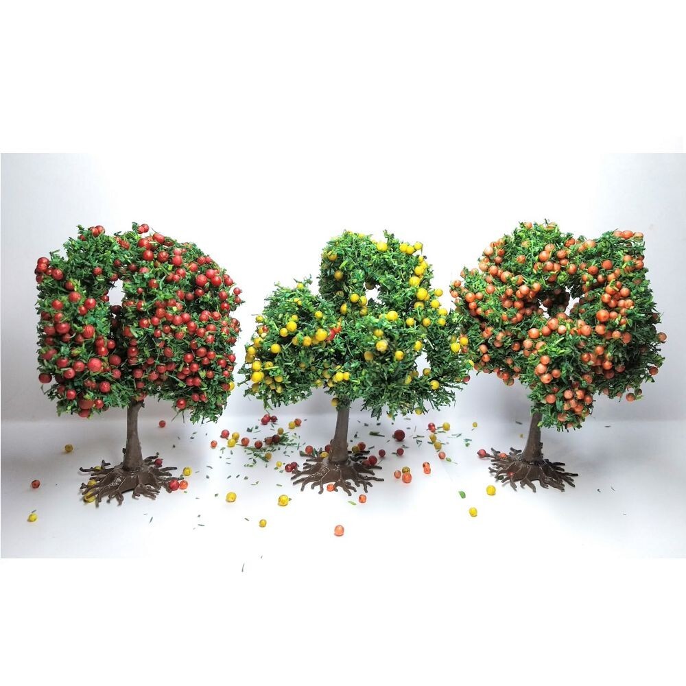 3 FRUIT TREES 6 CM - Artisan32 - 05817