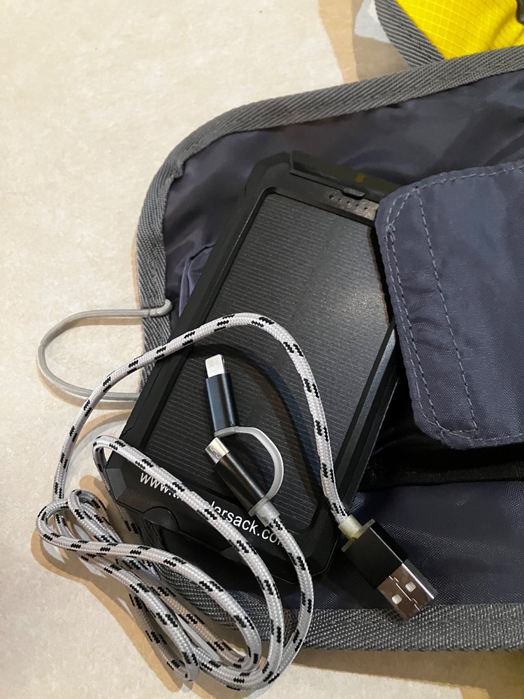 Solar sack day pack with hydration bladder - please read description!