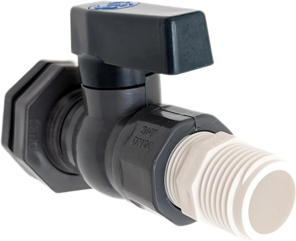 UV-Resistant PVC Bulkhead Fitting Kit for Rain Barrels - Maximum Flow Design