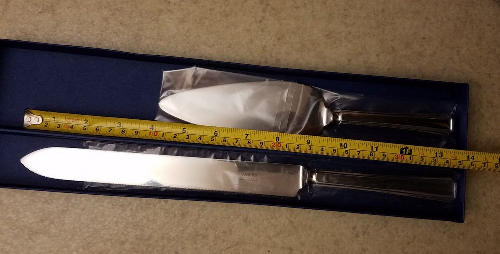 New Carrs Silver Wedding Knife Set 3367562 Carrs Silver Knife Carrs Cake Server