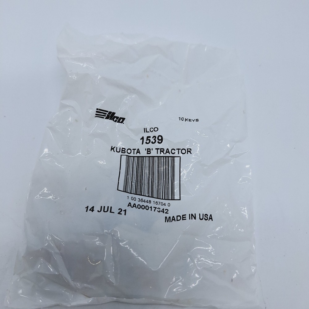 10 Replacement Kubota B Series Tractor Ignition Uncut Short Keys