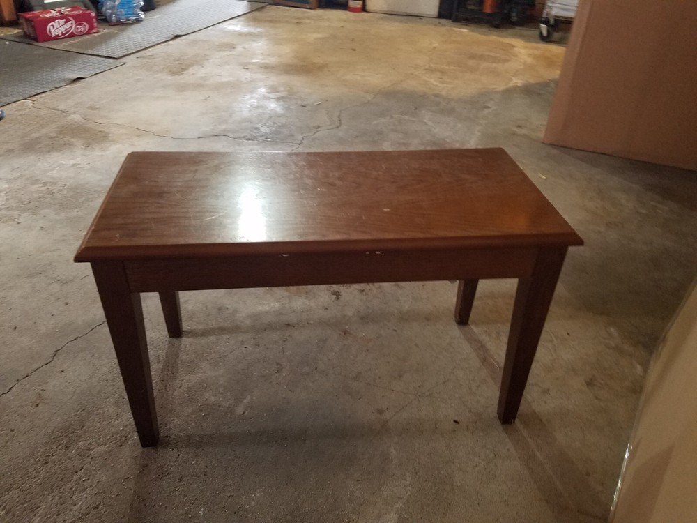 30" x 14" Piano Bench with Hinged Top (C)