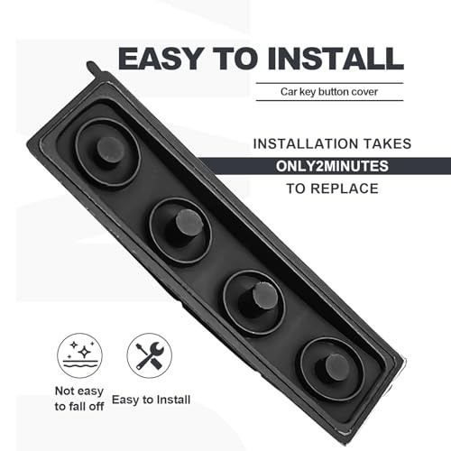 Rubber Key Button Cover Compatible with Porsche Boxster 2013-2016, Cayman 2013