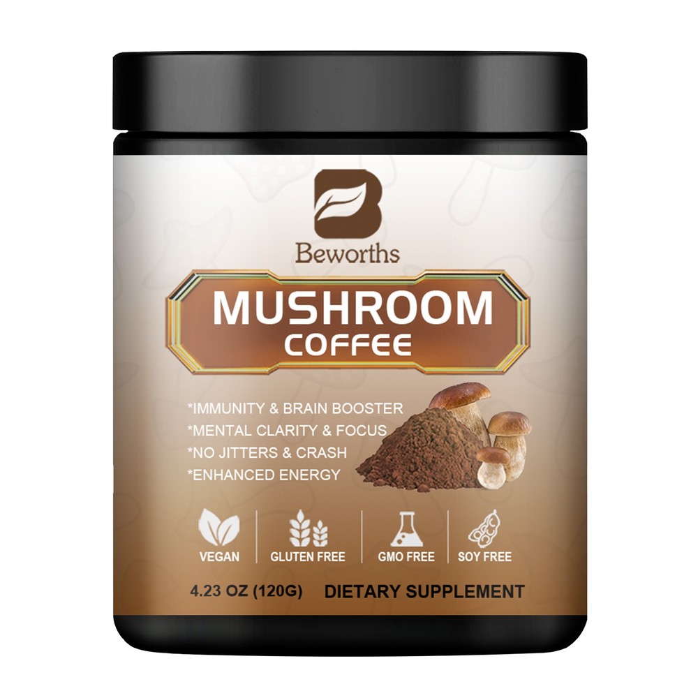 Lions Mane Mushroom Coffee Powder - Brain & Memory Support ,Cognitive Support