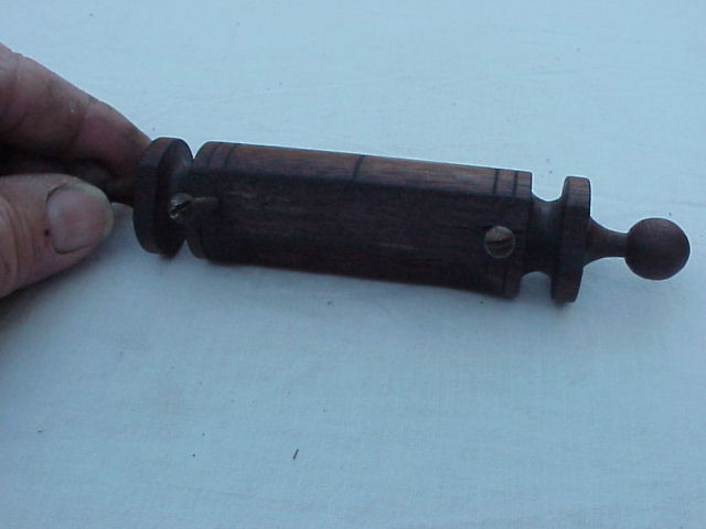 Antique Walnut Unusual Drawer Pull Handle Organ Handle